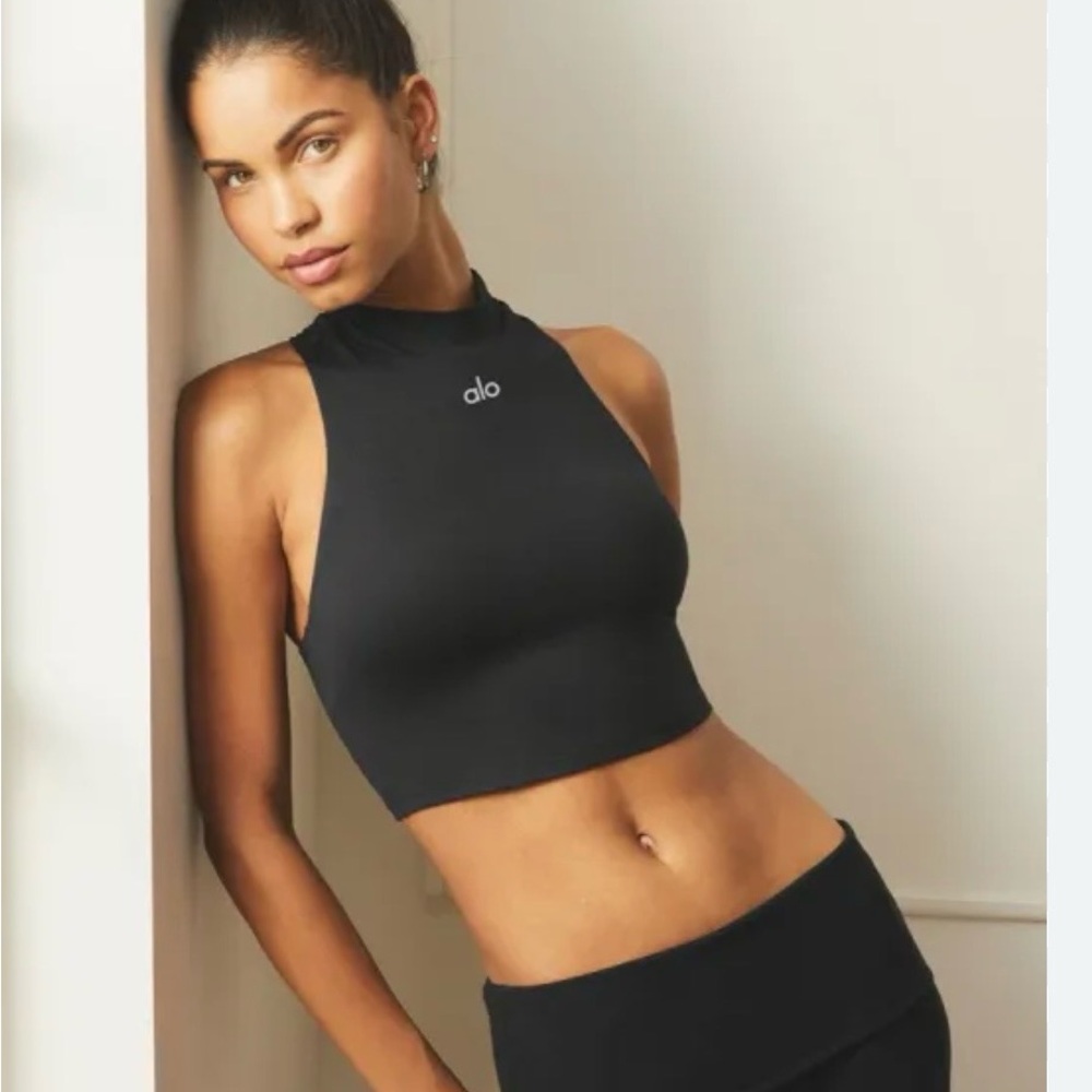 ALO Yoga Alosoft Top All That Bra Tank - Black Size Small